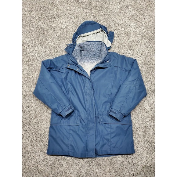 Cabela's Jackets & Blazers - Vintage Cabelas Womens Outerwear Aztec Lined Sherpa Jacket Size L Blue